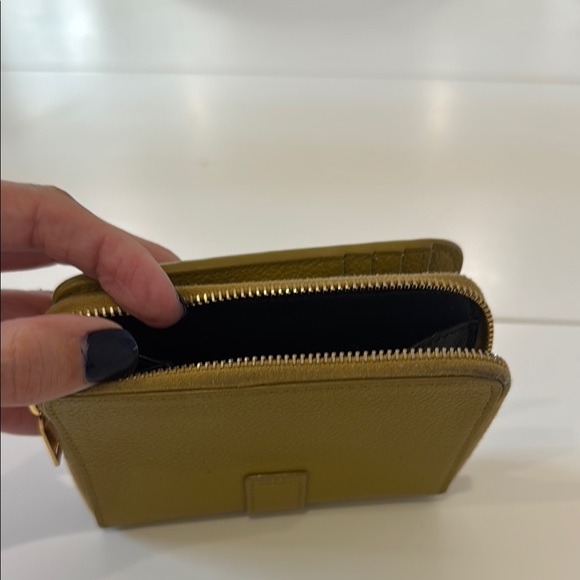 Yves Saint Laurent Mustard Leather Wallet - Picture 3 of 6